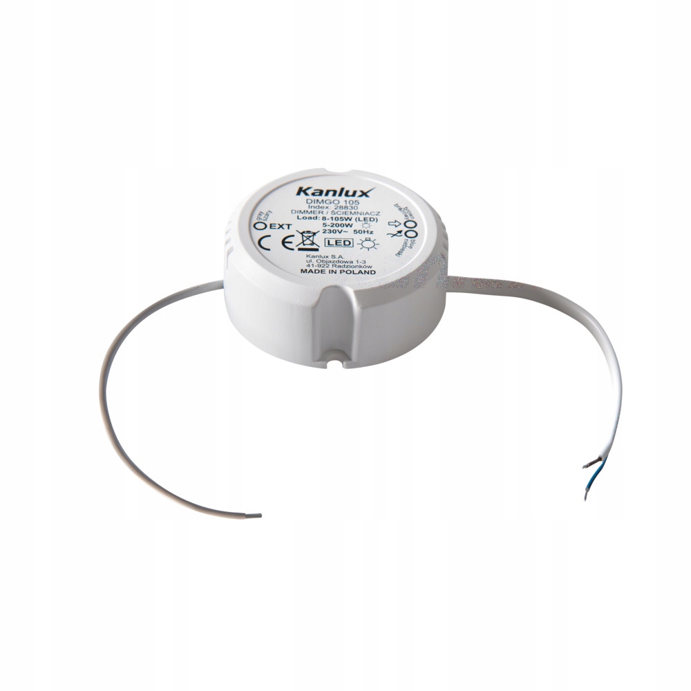 Kanlux DimGO 105 Ściemniacz Led do żarówek led i włącznika dzwonkowego