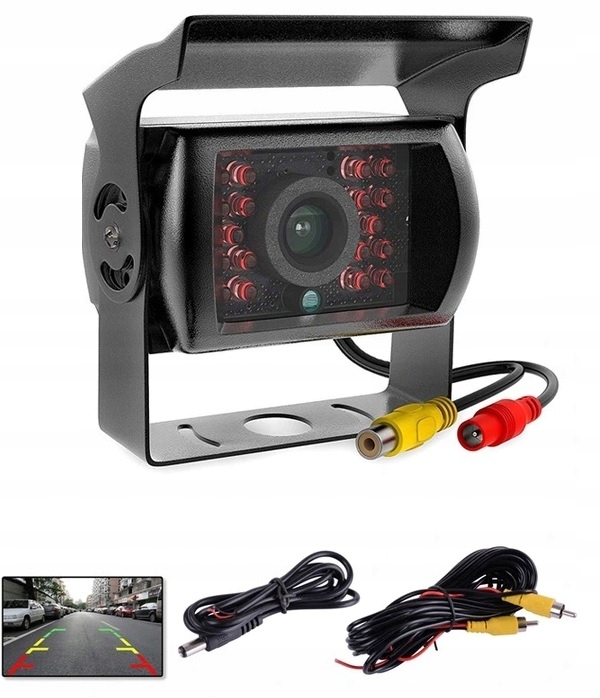 Kamera Cofania Noc 18 Diod Ir Bus Tir 12V Kabel 10M