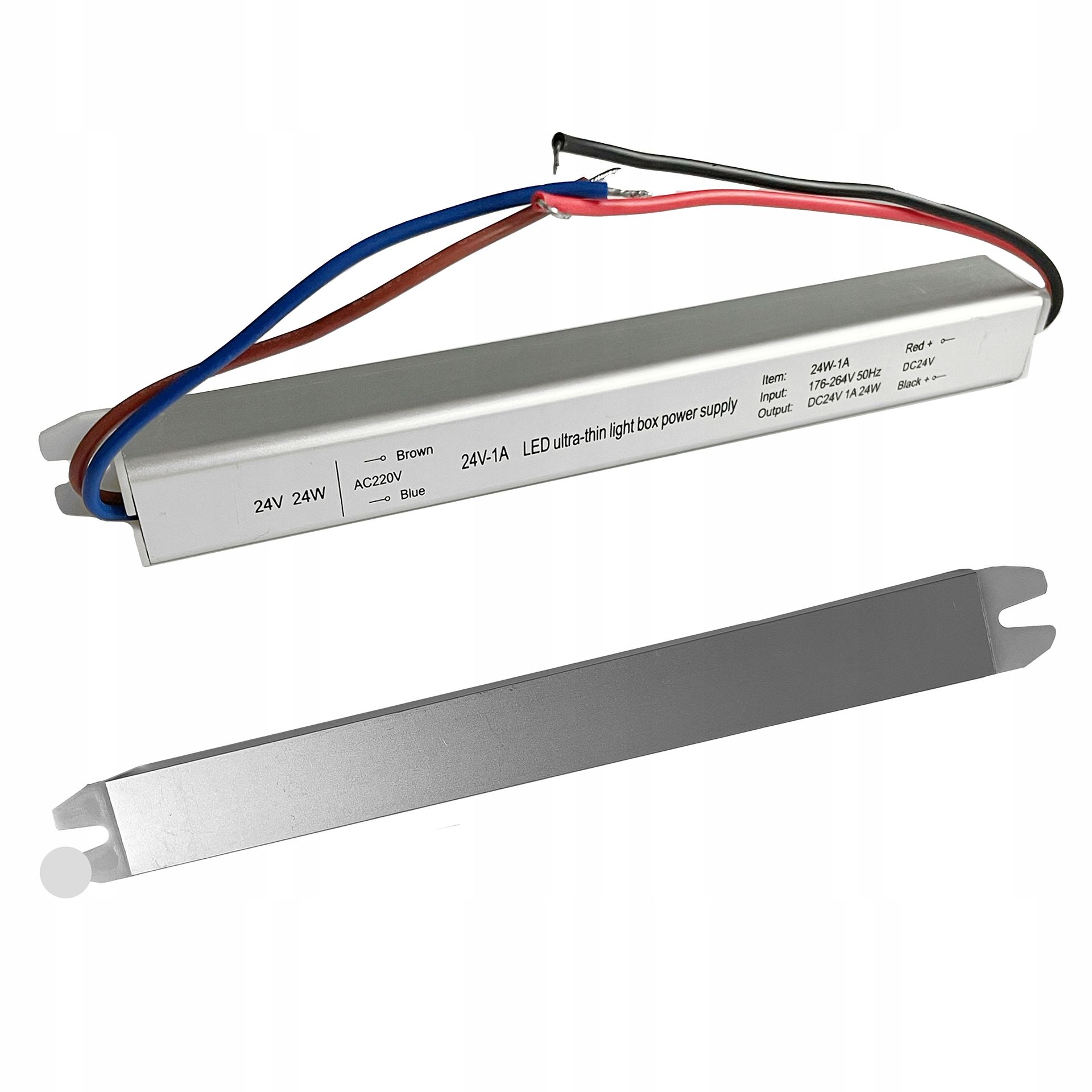 Zasilacz Led Slim 24W 24V IP20 Meblowy Wąski Transformator Do Taśm