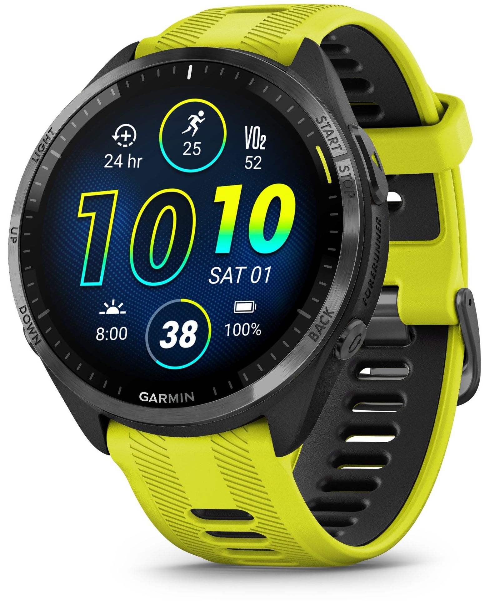 Garmin Forerunner 965 47mm Tytanowa koperta Żółty pasek