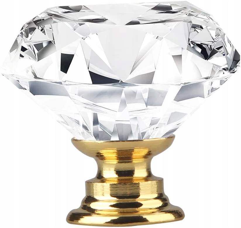 Gałka Meblowa Kryształowa uchwyt 30mm Kryształ