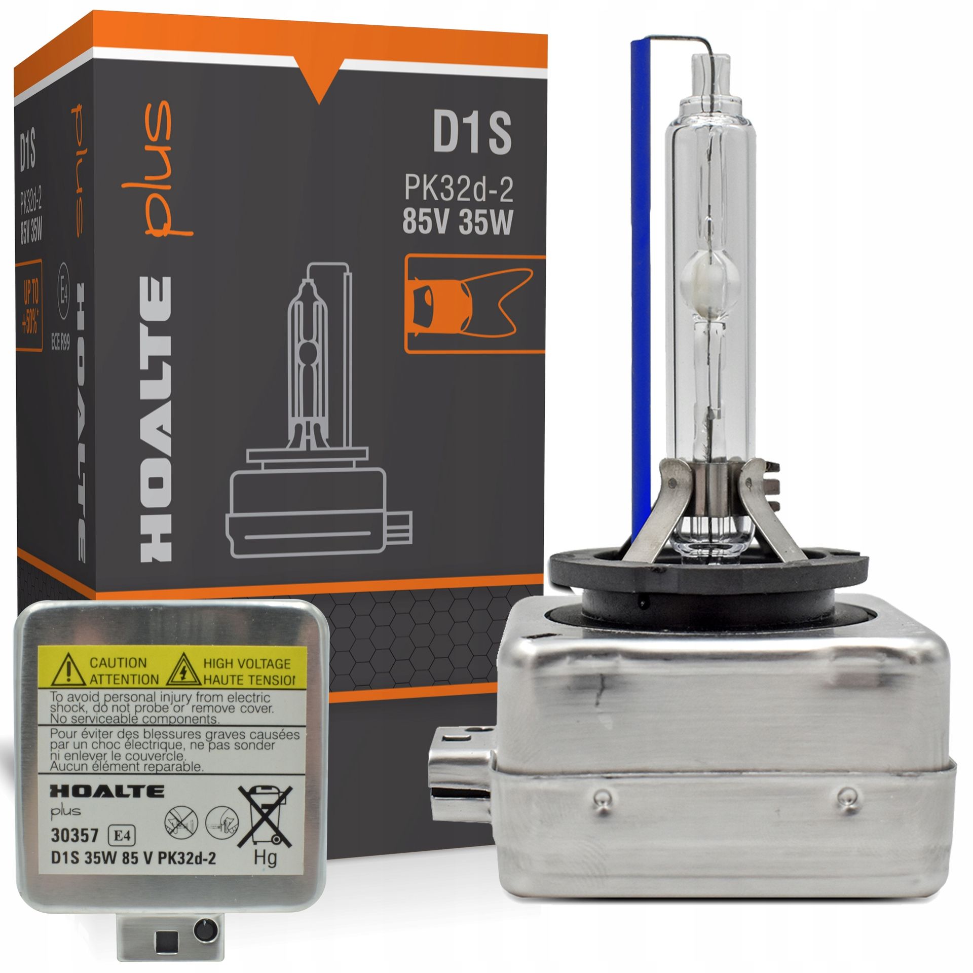 Xenon Żarnik Palnik Ksenon Hoalte Plus +50% Z Homologacją PK32d-2 8000K D1S