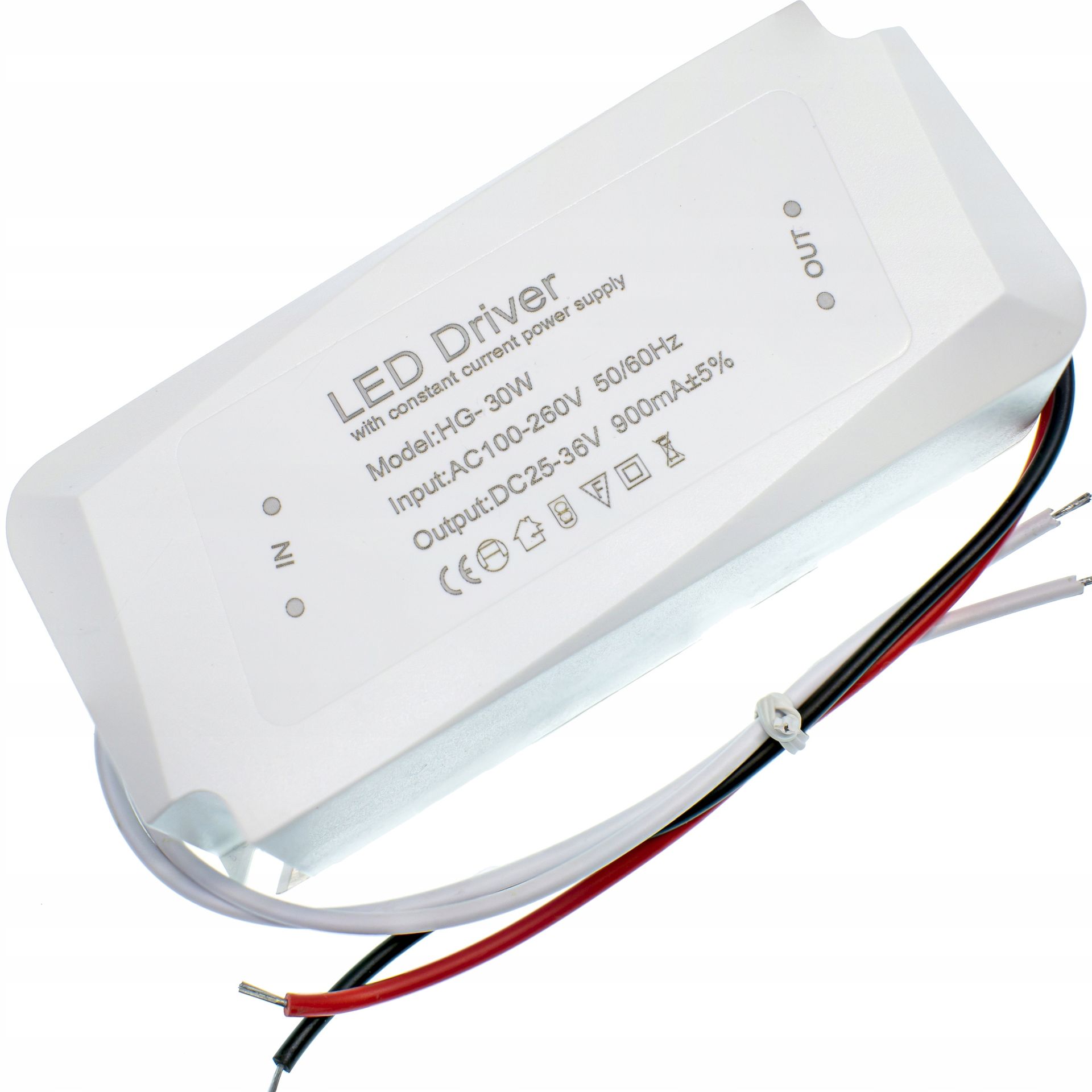 Zasilacz Led Driver Do Paneli Opraw 900mA 25 36V DC| 20W 30W