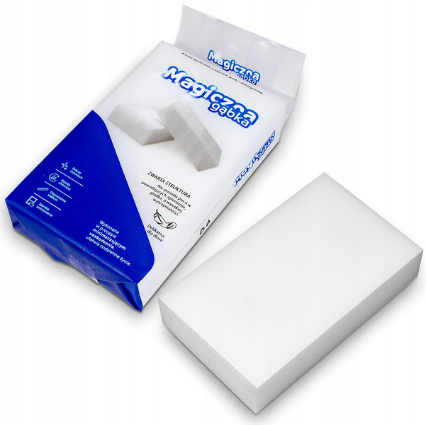 Magiczna Gąbka Do Czyszczenia Sprzątania Plam Brudu 100x60x20 mm 1 Sztuka