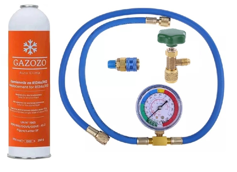 Zestaw Czynnik Chłodniczy Do Klimatyzacji Samochodowej z R134a i Agd 350 g