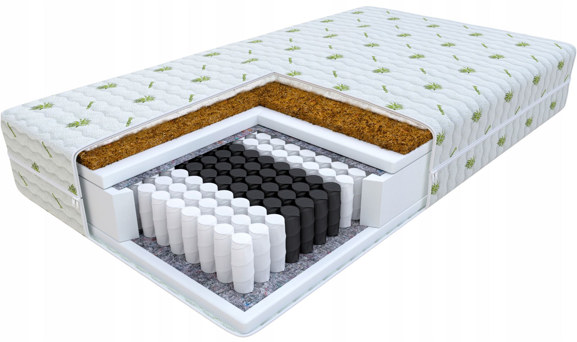 Materac 100x200 kokos pocket Paloma Aloevera 22cm