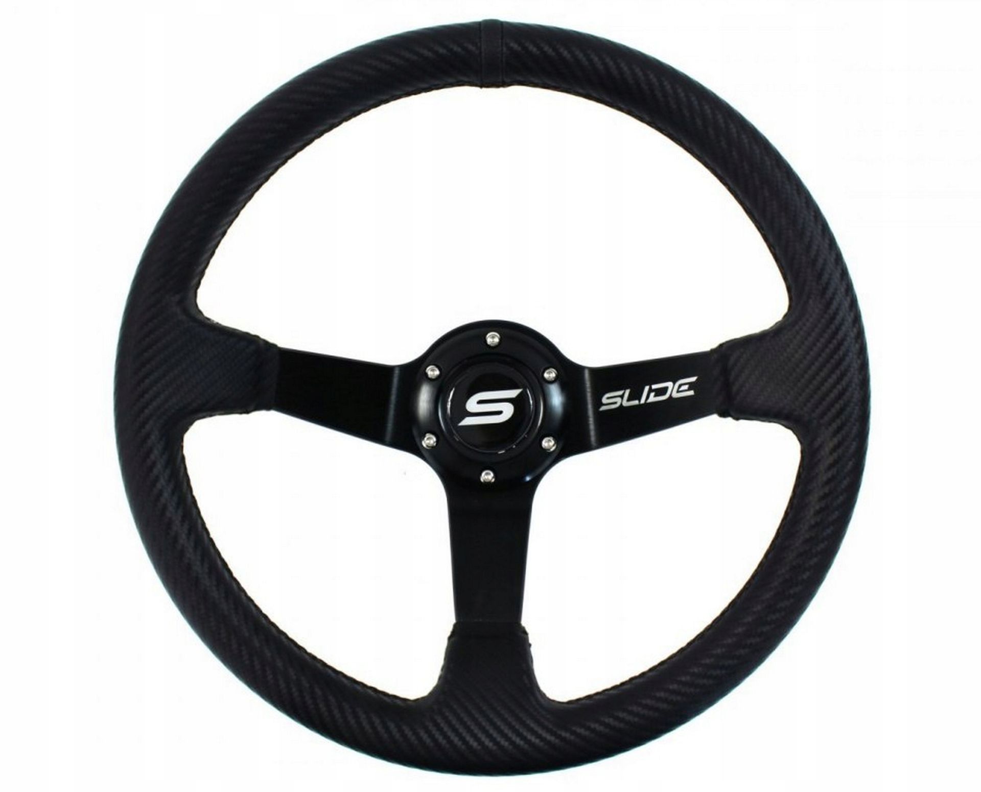 Kierownica Sportowa Slide 350MM Offset 90MM Carbon Black