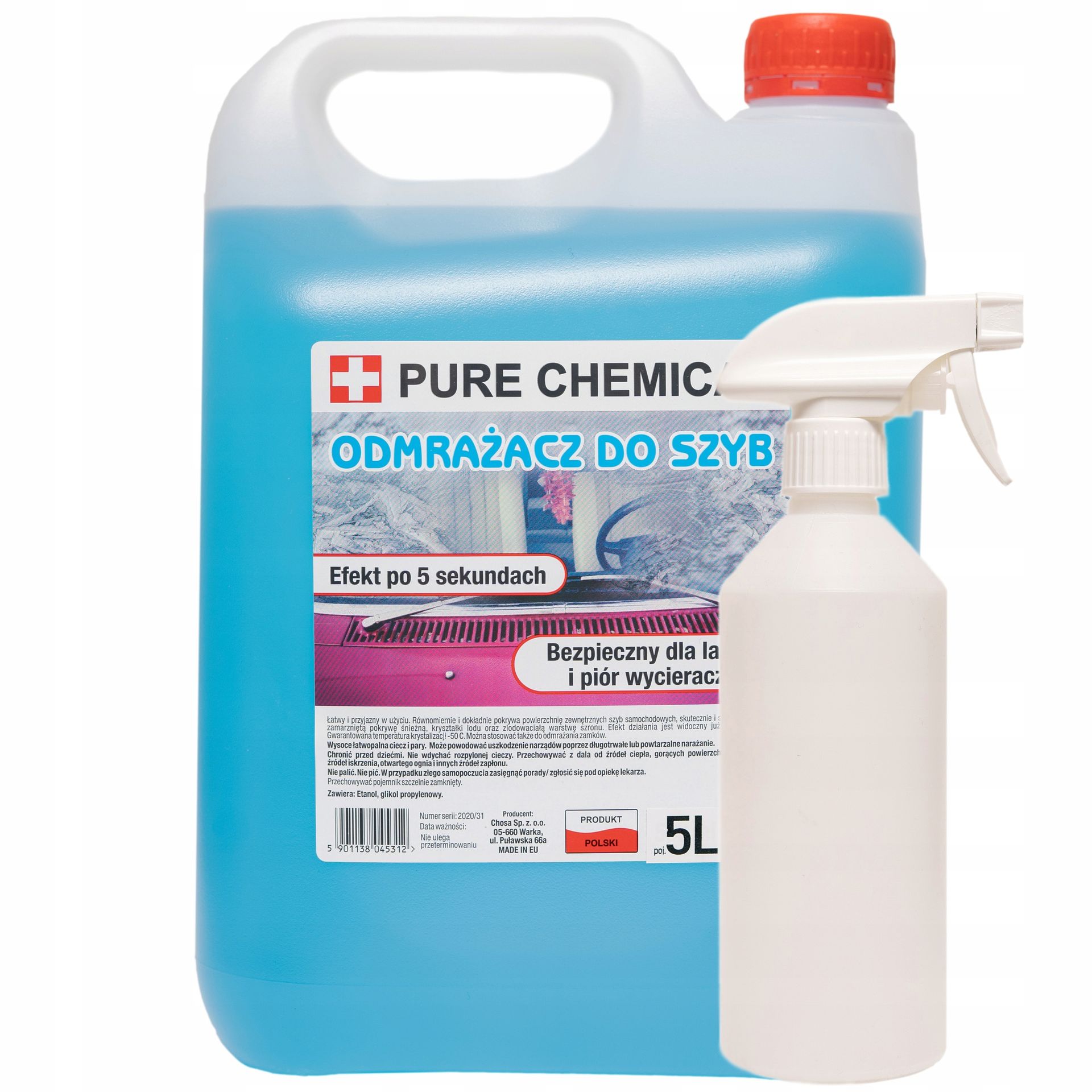 Odmrażacz Do Szyb Mocny Pure Chemical -40°C 5L