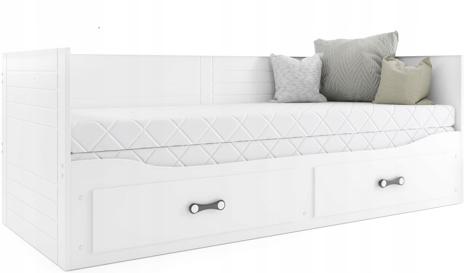 Łóżko Hermes rozkładane Materace 80x200+szuflady