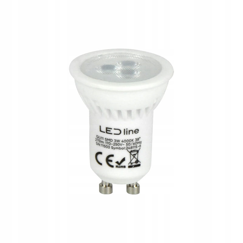 Żarówka Led GU11 38st 3W 330 Lumenów Biała Dzienna