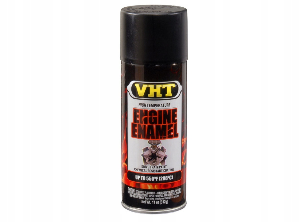 Vht Engine Enamel kolor na silniki do 288°C, kolor matowy czarny