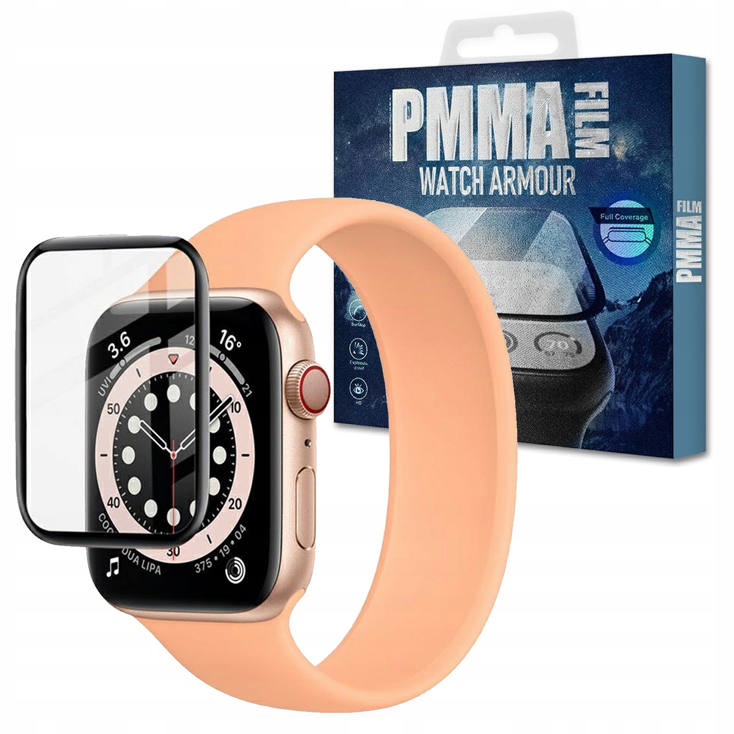 Szkło Hartowane Szkiełko Ochronne Do Apple Watch 4/5/6/SE 44MM