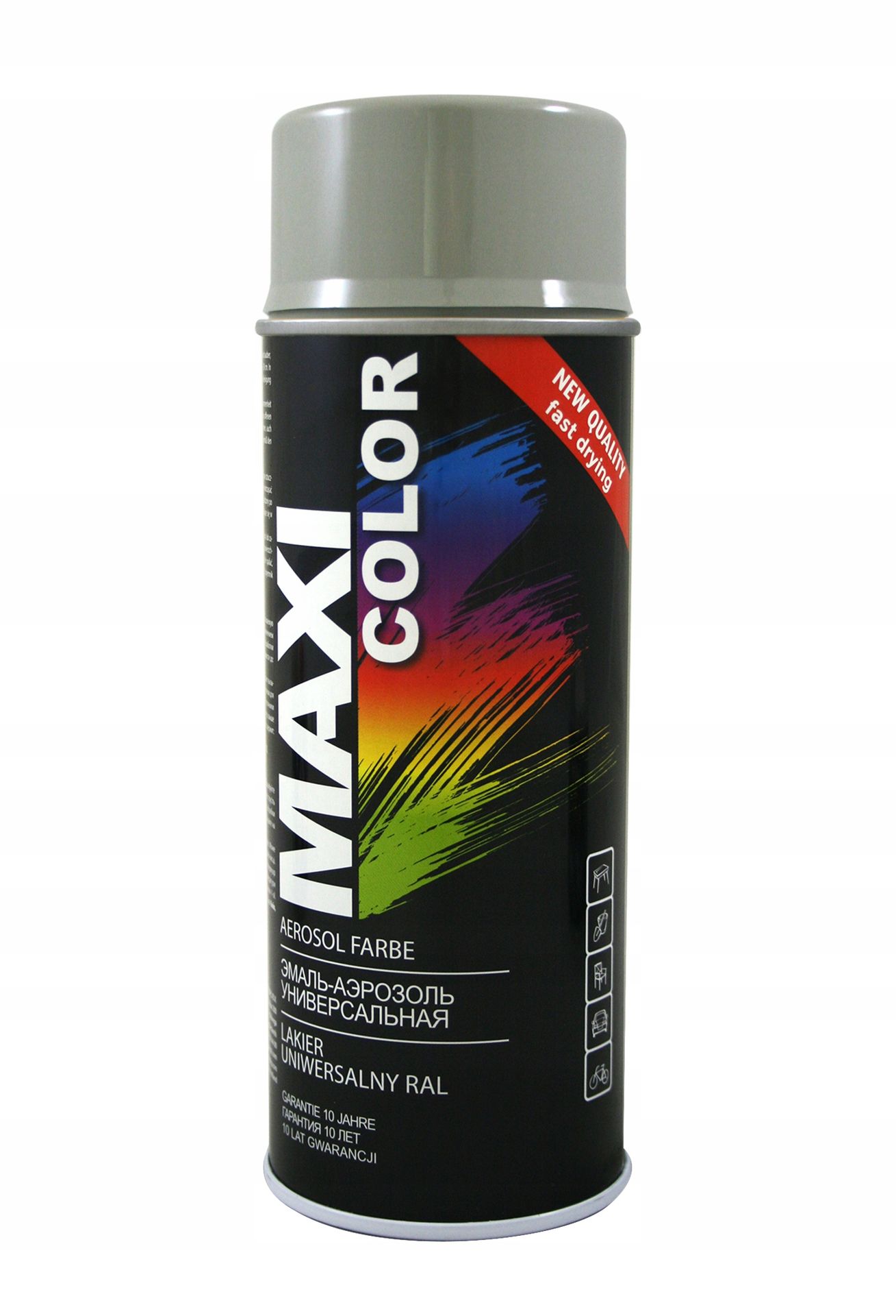 Maxi Spray Farba Lakier Nitro Ral 7032 Szary Poł