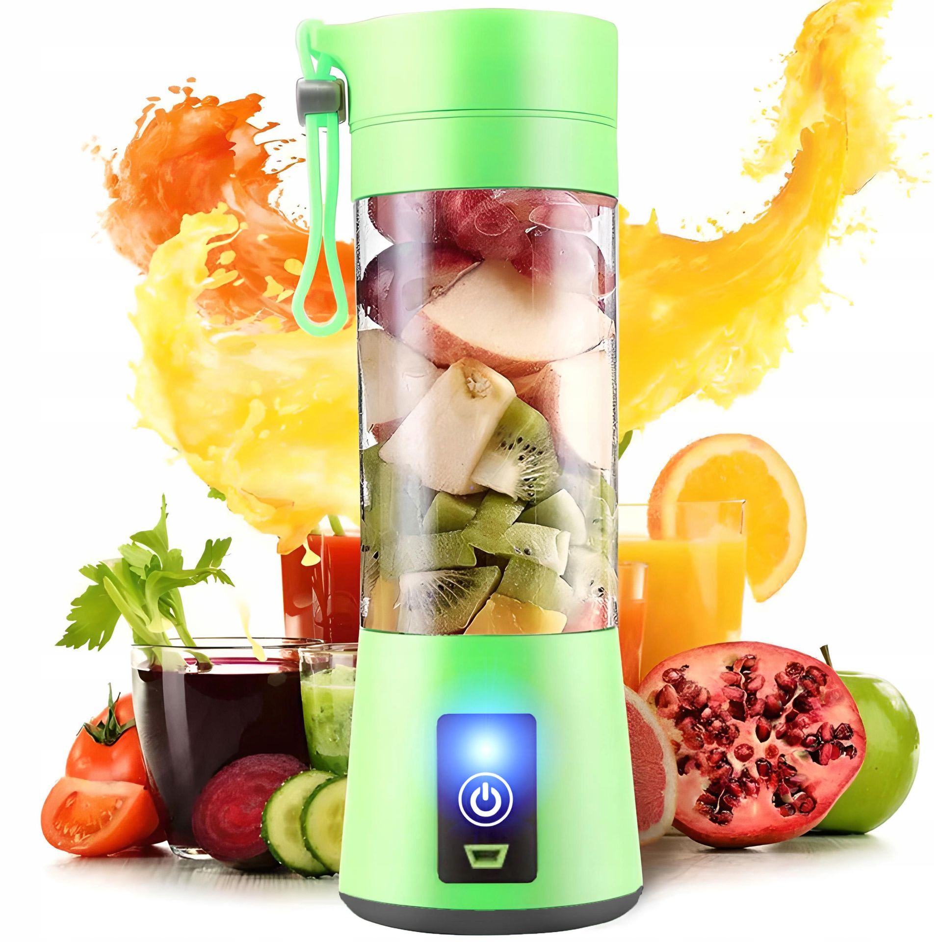Blender Kielichowy Ręczny Przenośny Turystyczny Bezprzewodowy 380ml Koktajl