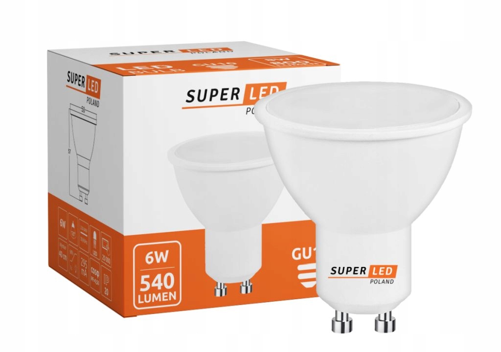 Żarówka Led GU10 6W 2835 barwa zimna