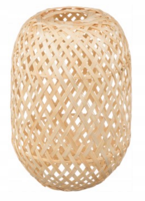 Klosz bambusowy Boho podłużny 14cm do lamp