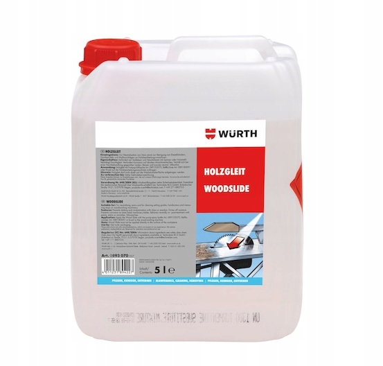 Wurth Preparat Smarny Do Drewna Holzgleit 5 L