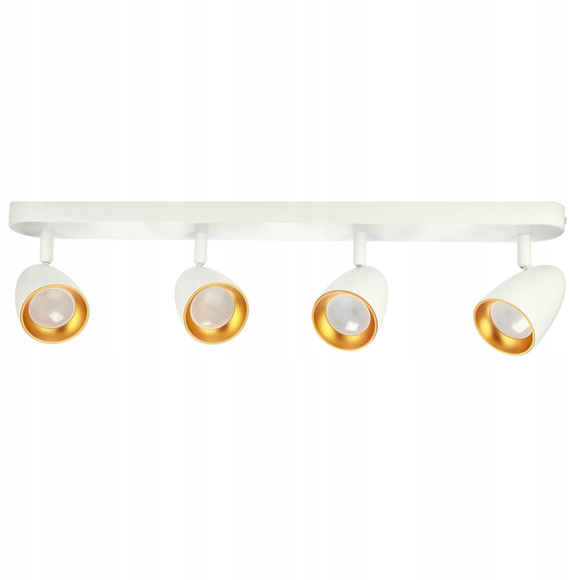 Lampa Sufitowa Listwa Spot Oprawa Halogenowa 4xGU10 Biało-złota Edo