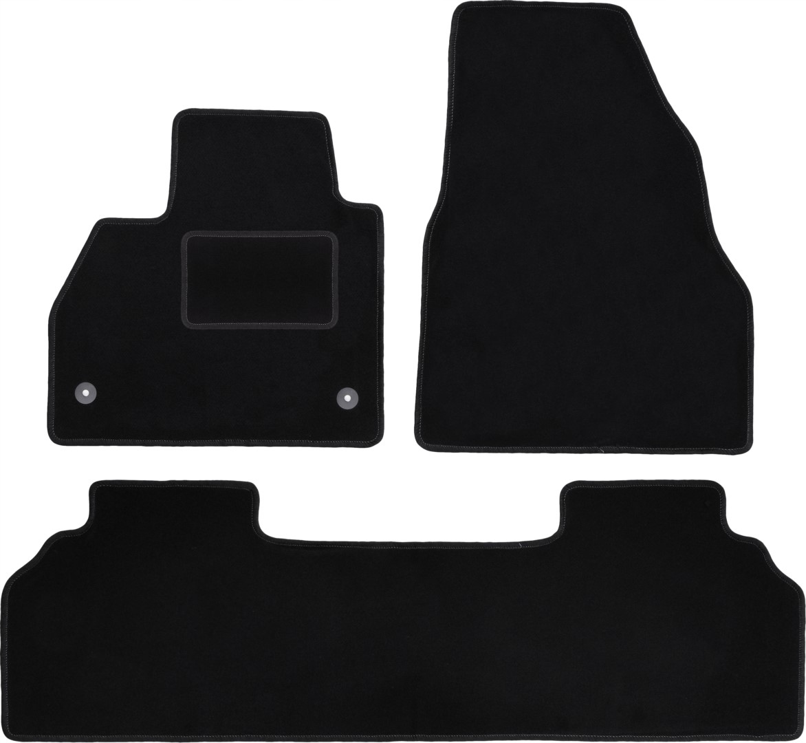 dywaniki czarne do: Renault Kangoo II kombivan 2013-