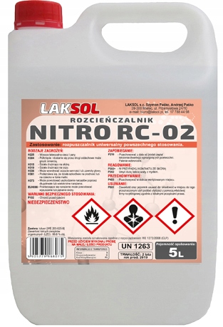 Laksol Rozcieńczalnik Nitro RC-02 5L