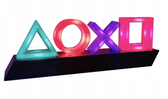 Lampa Led Neon Playstation Logo Symbole