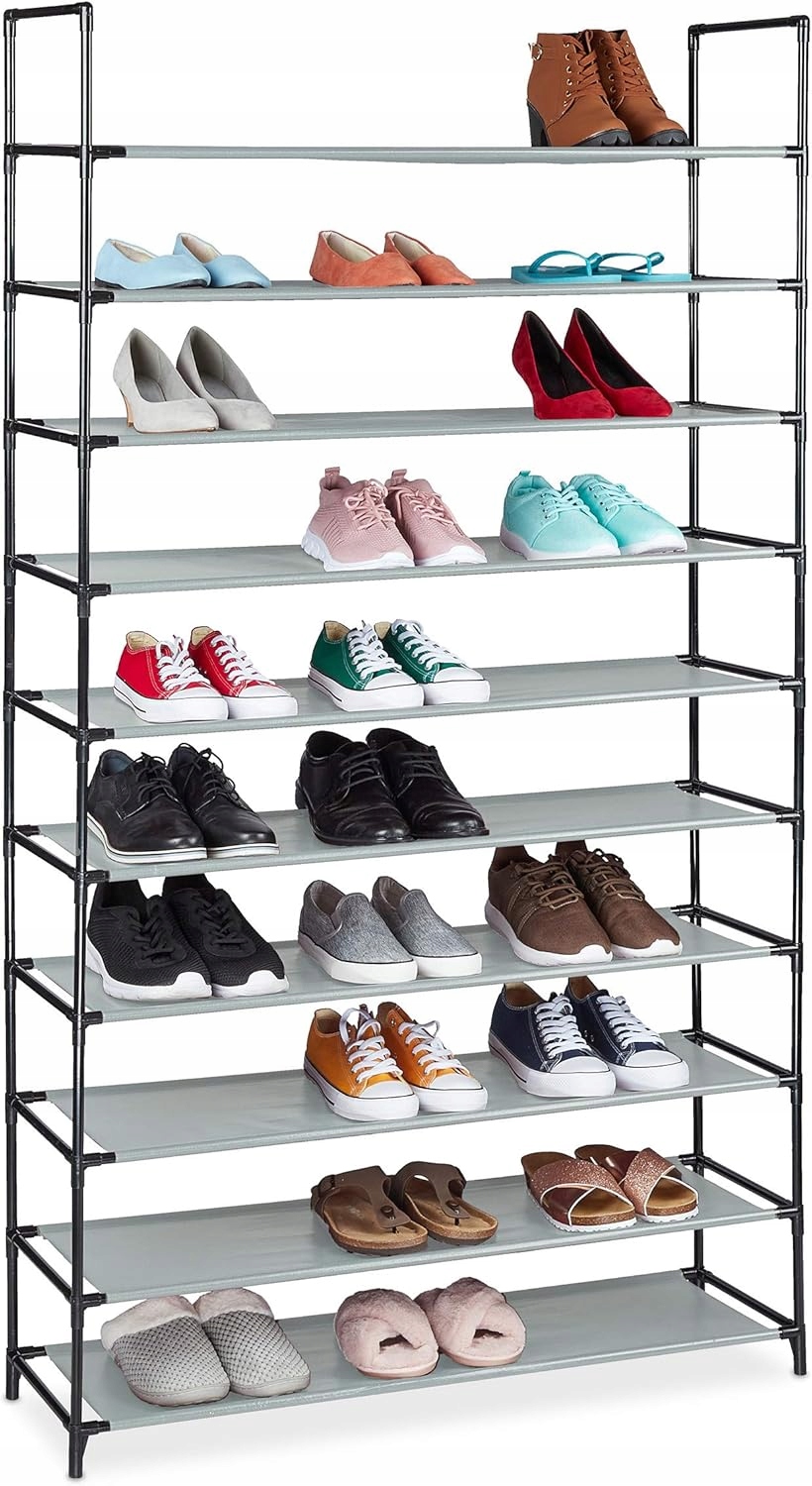 Stojak Regał Szafka Na Buty Obuwie Organizer Metalowy Składany Półki