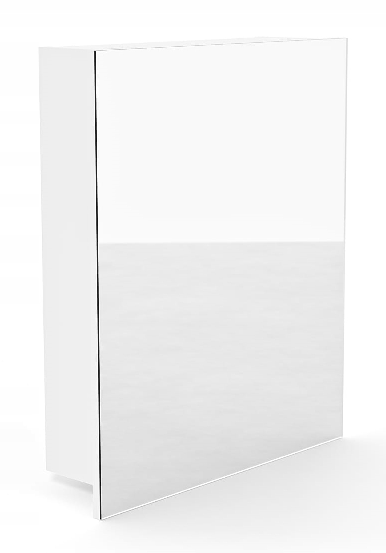 Szafka Łazienkowa Z Lustrem 50 CM Biały Mat
