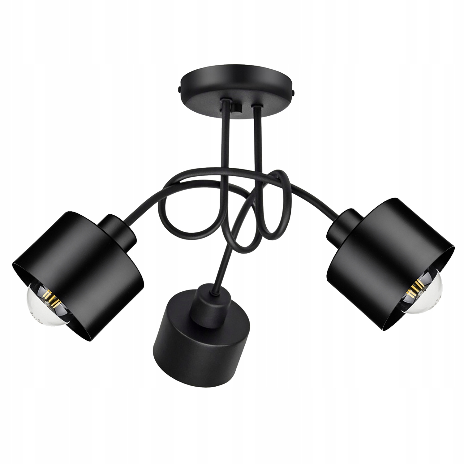 Lampa Sufitowa Żyrandol Pętla Loft Edison Led