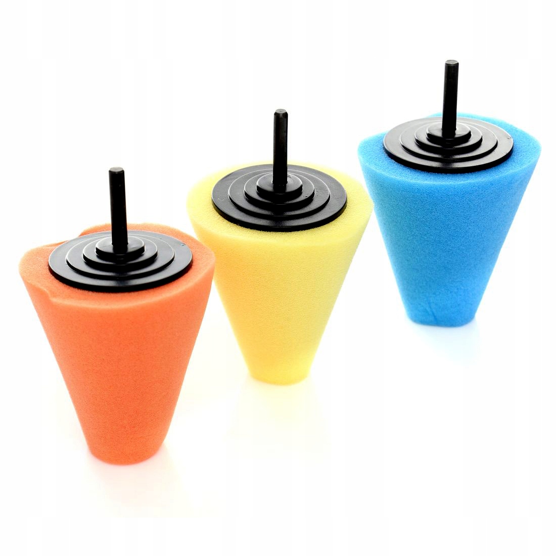 Gąbka Polerka Stożek Polerski Do Felg 3 Rodzaje