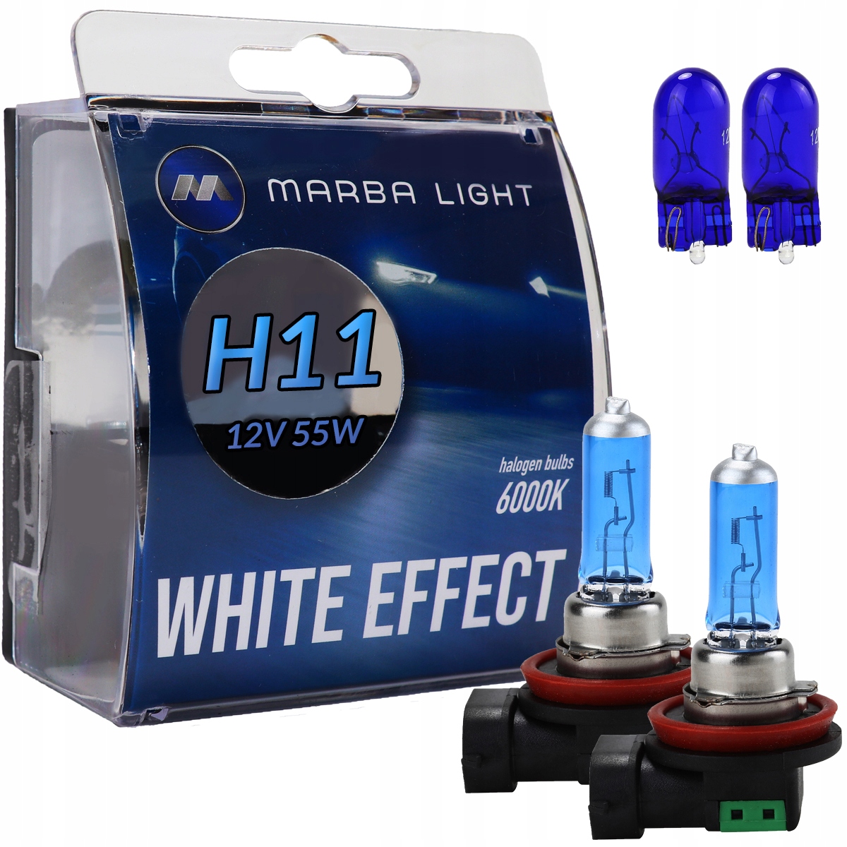 Żarówki Marba Light White Effect H11 55W 12V W5W