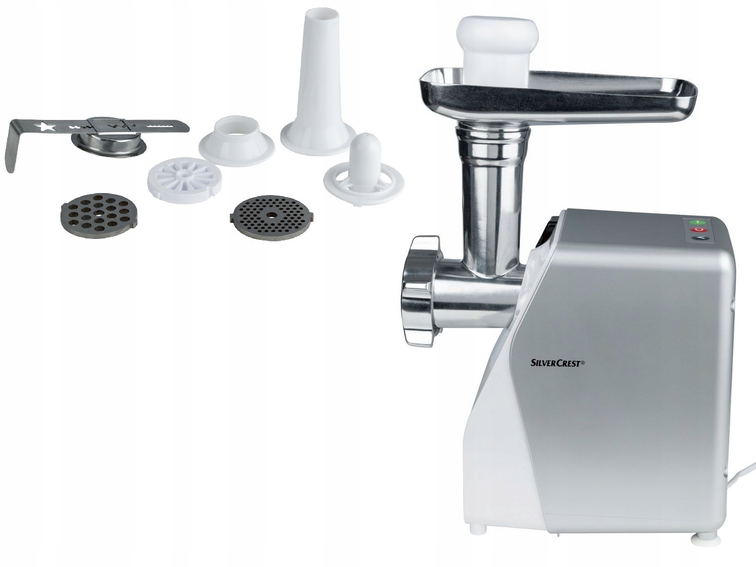 Maszynka do Mielenia Mięsa Silvercrest 350 W Końcówki