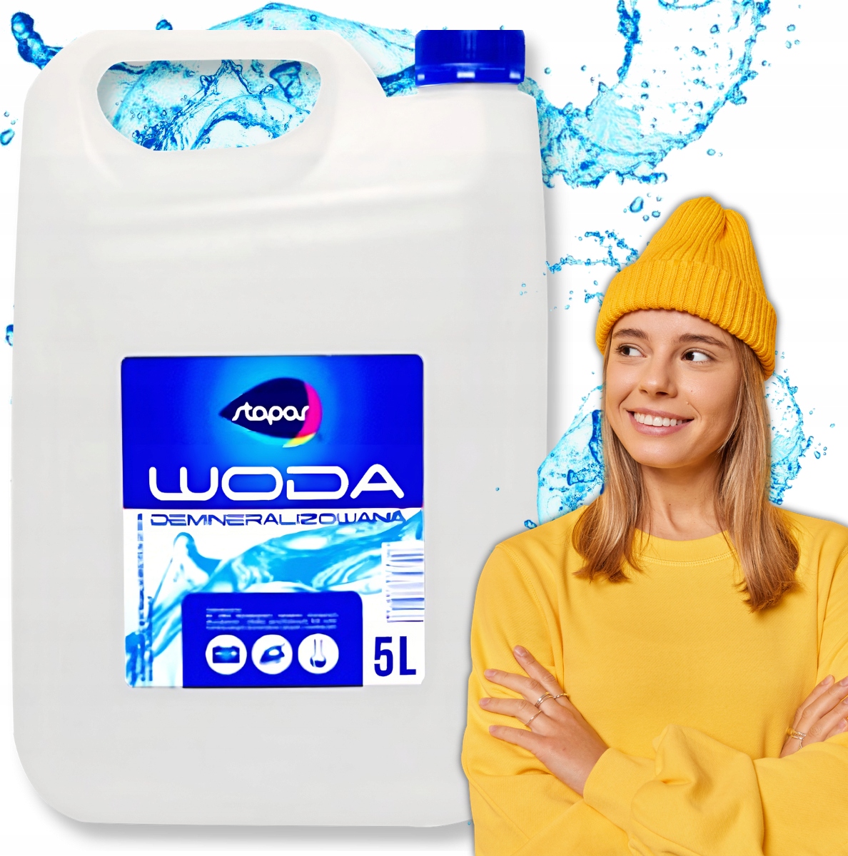 Woda destylowana 5L Czysta Demineralizowania