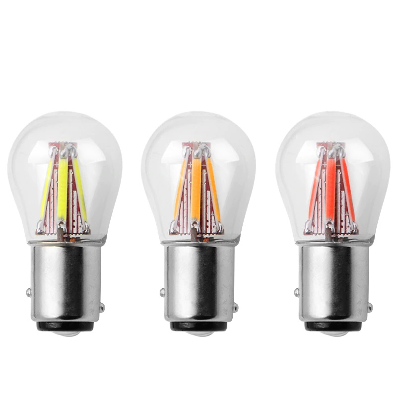 Żarówka Led 4 Cob Filament P21/5W BAY15D 12V 24V