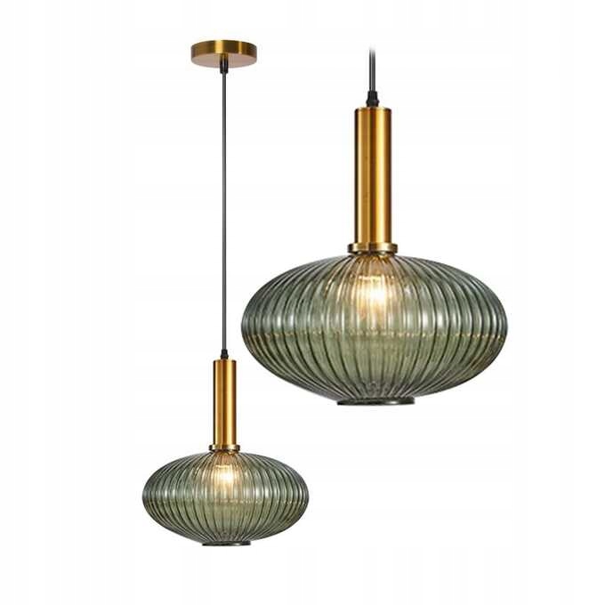Lampa Sufitowa Wisząca Szklana Zielona APP465