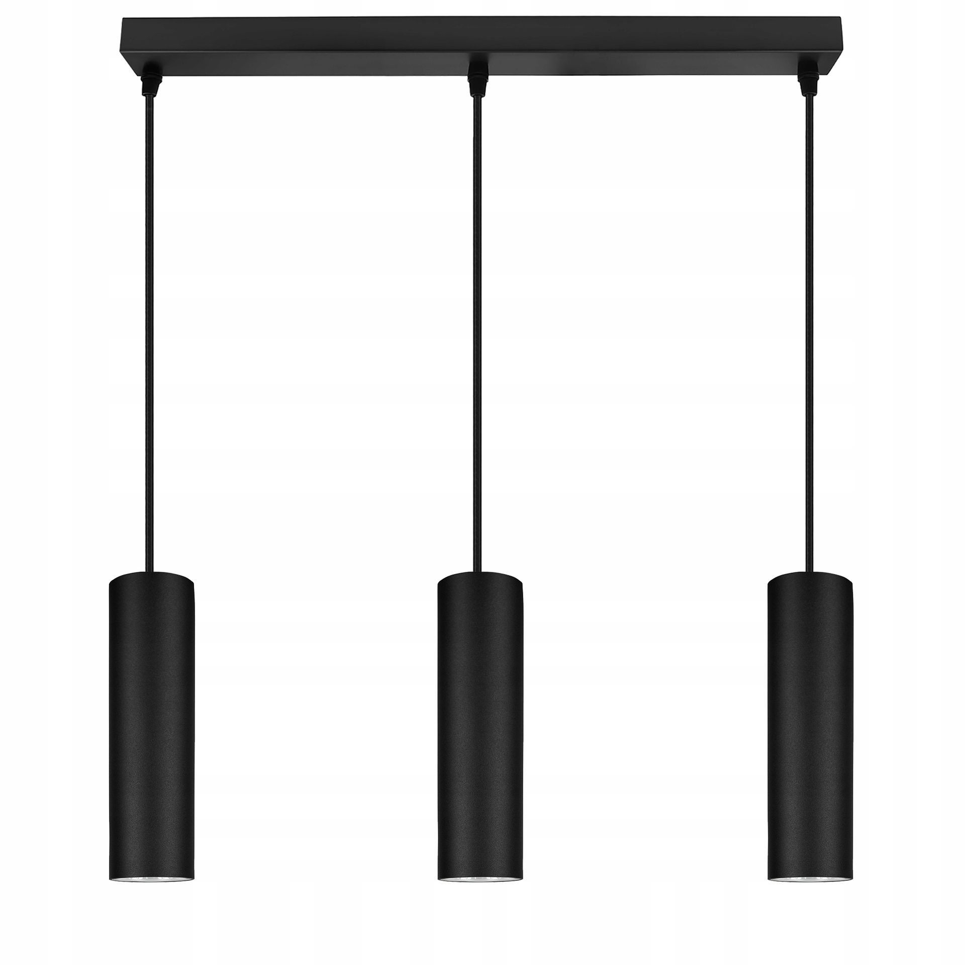 Lampa Wisząca Żyrandol Plafon Tuba Metal Led GU10