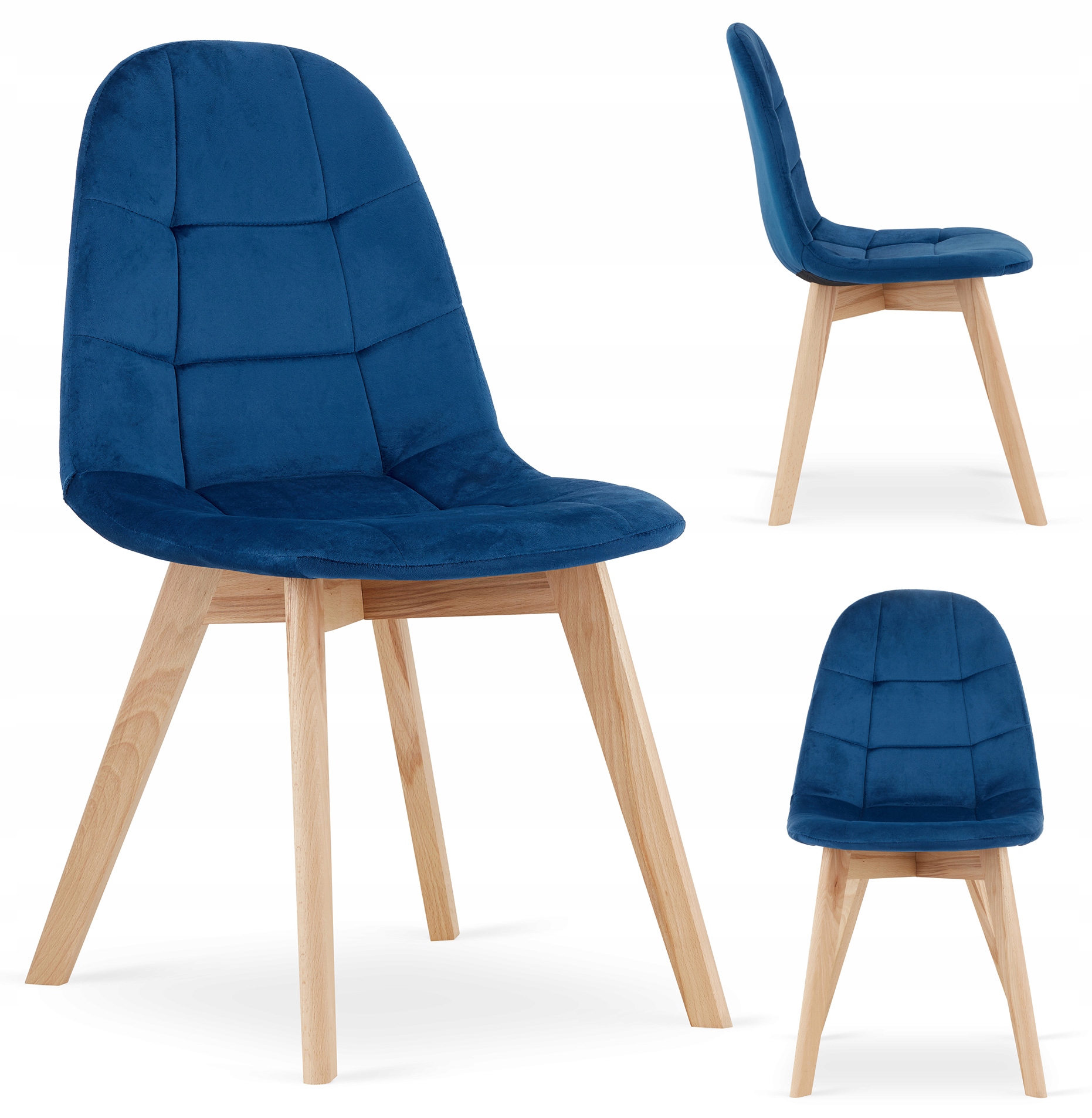 Krzesło Alfa tapicerowane aksamitne Nowoczesne