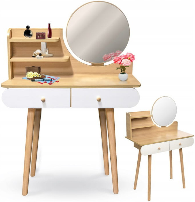 Toaletka Kosmetyczna Z Lustrem