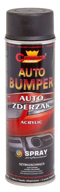 Spray Farba do Zderzaków Champion 500ml Auto-