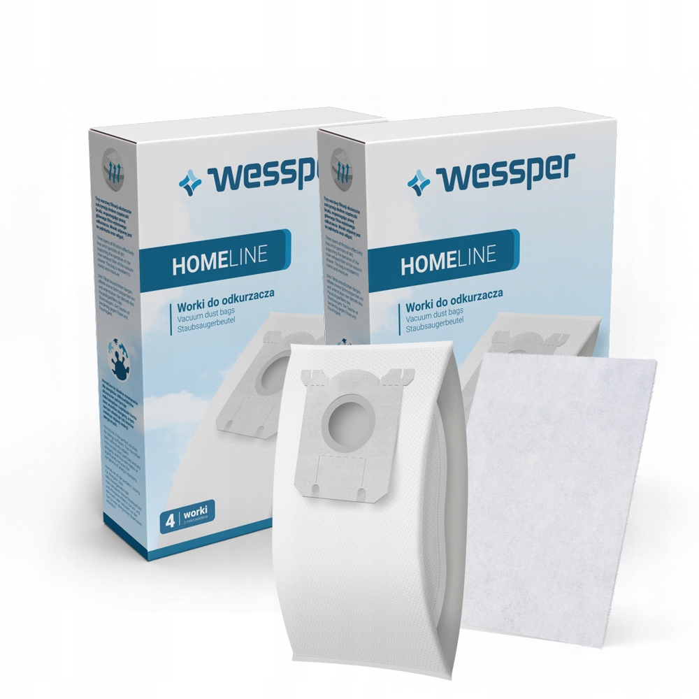 8x Worki do odkurzacza Elektrolux Classic Philips Bag 2x Filtr wlotowy