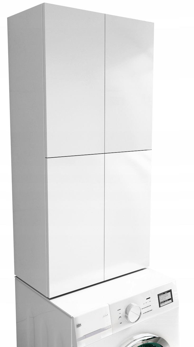 wisząca szafka nad pralkę łazienkowa biały mat