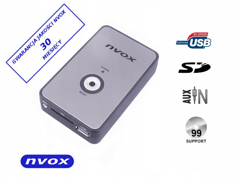 Фото - Інше додаткове обладнання NVOX Zmieniarka cyfrowa emulator MP3 Usb Sd Bmw 10PIN... ( NV1080A Bmw 10PI 