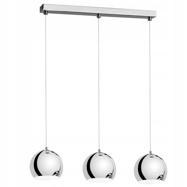 Nowoczesna Lampa Wisząca,żyrandol Kula Chrom 2-202