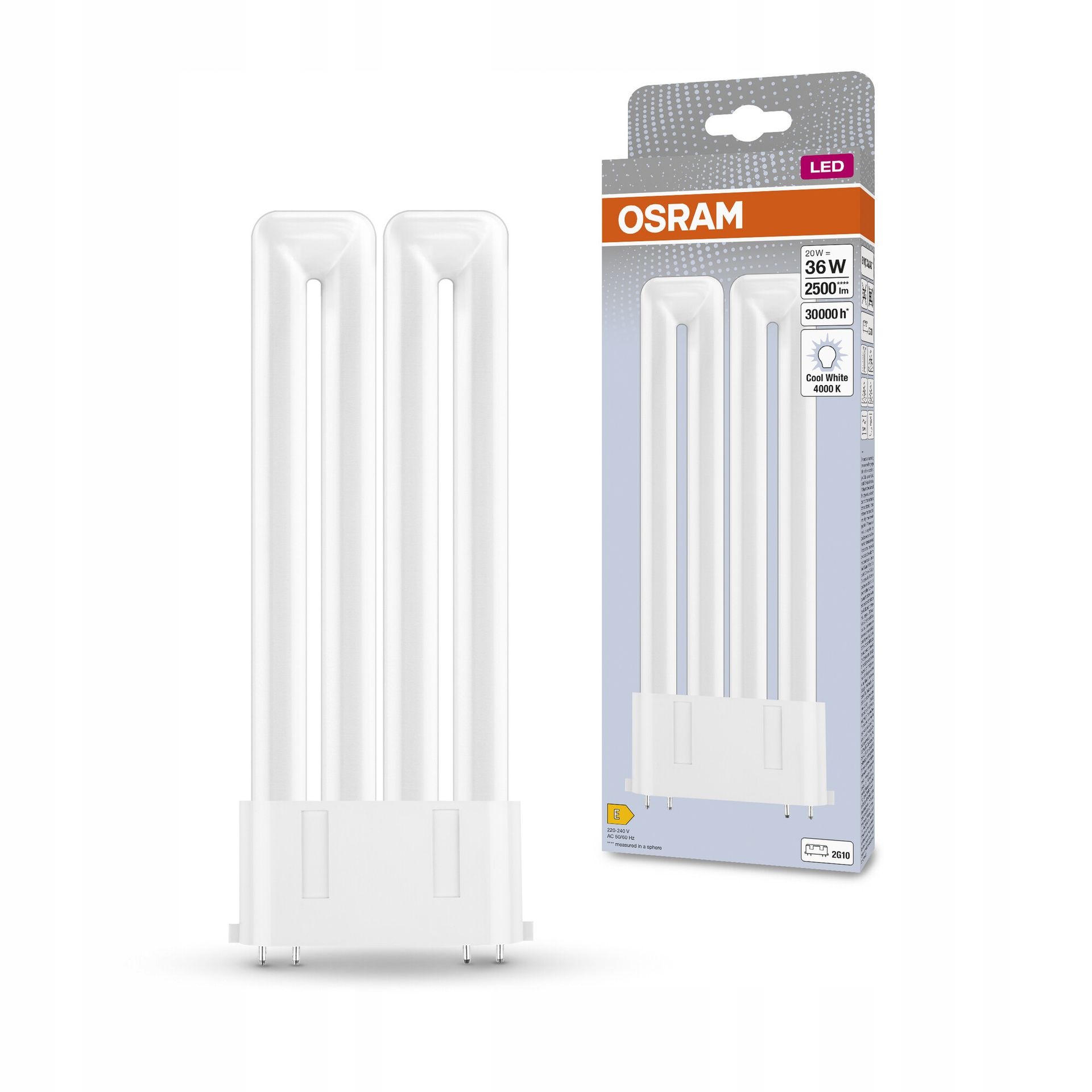 Świetlówka Led Osram Dulux 20W =36W 2500lm 4000K 2G10