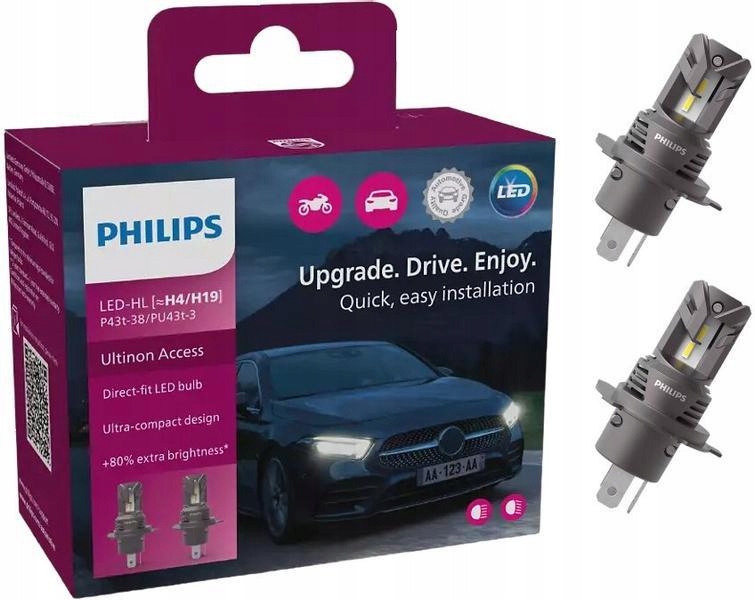 Philips Ultinon Access Żarówki Led-hl 6000K H4/H19