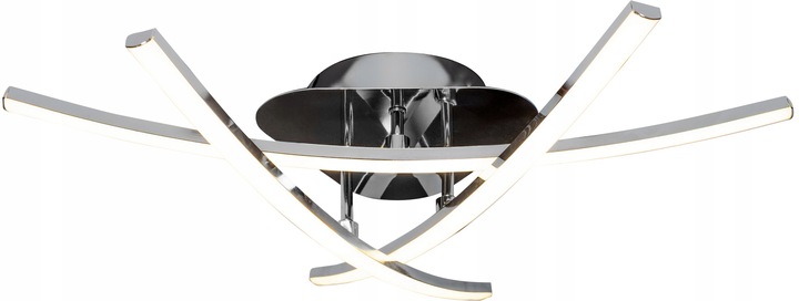 Lampa Sufitowa Plafon Led Modern Nowoczesna Chrom