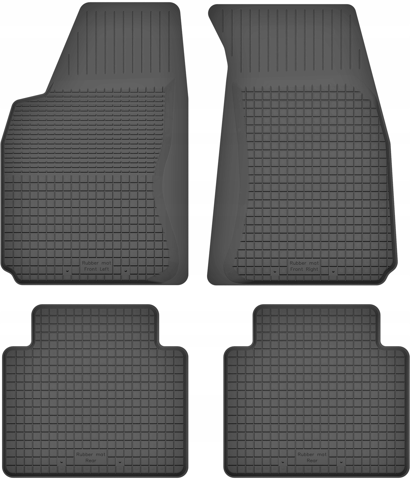 Dywaniki gumowe kpl do Duży Fiat 125 125P 67-92