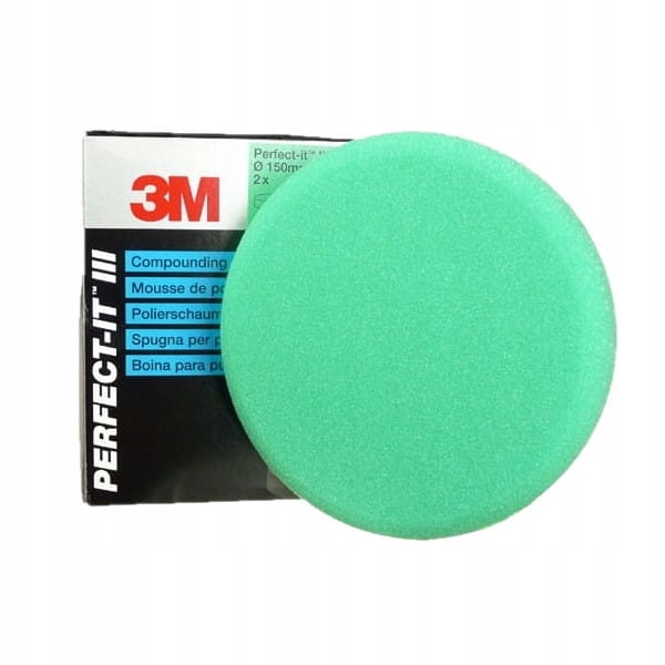 Gąbka polerska 3M 50487 zielona 150 mm na rzep