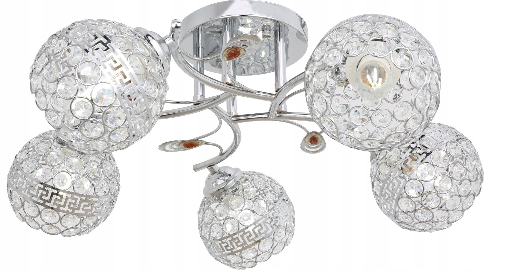 Lampa Led sufitowa żyrandol plafon Led Kryształki Oprawa Led