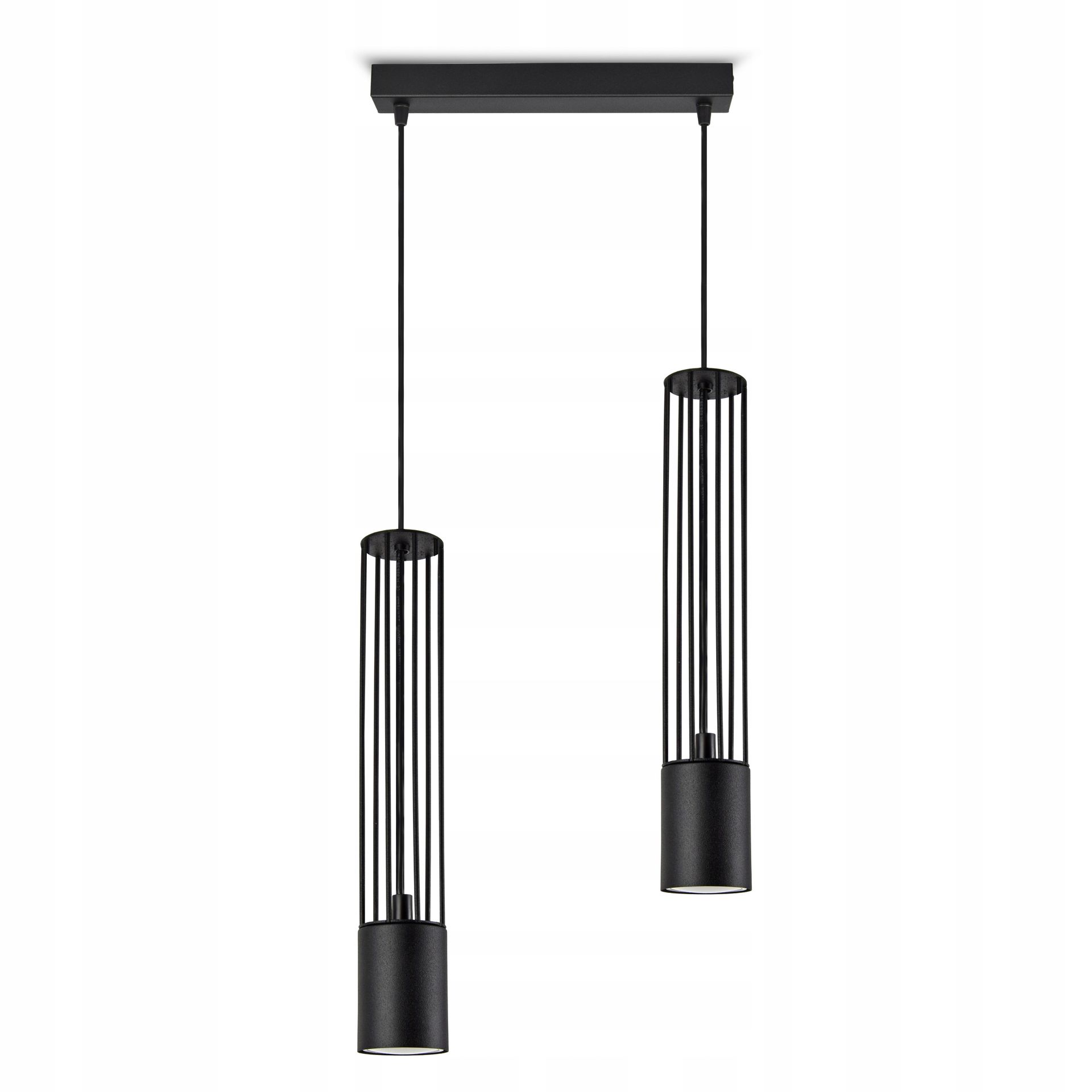 Lampa Wisząca Żyrandol Tuby Druciane Metal GU10