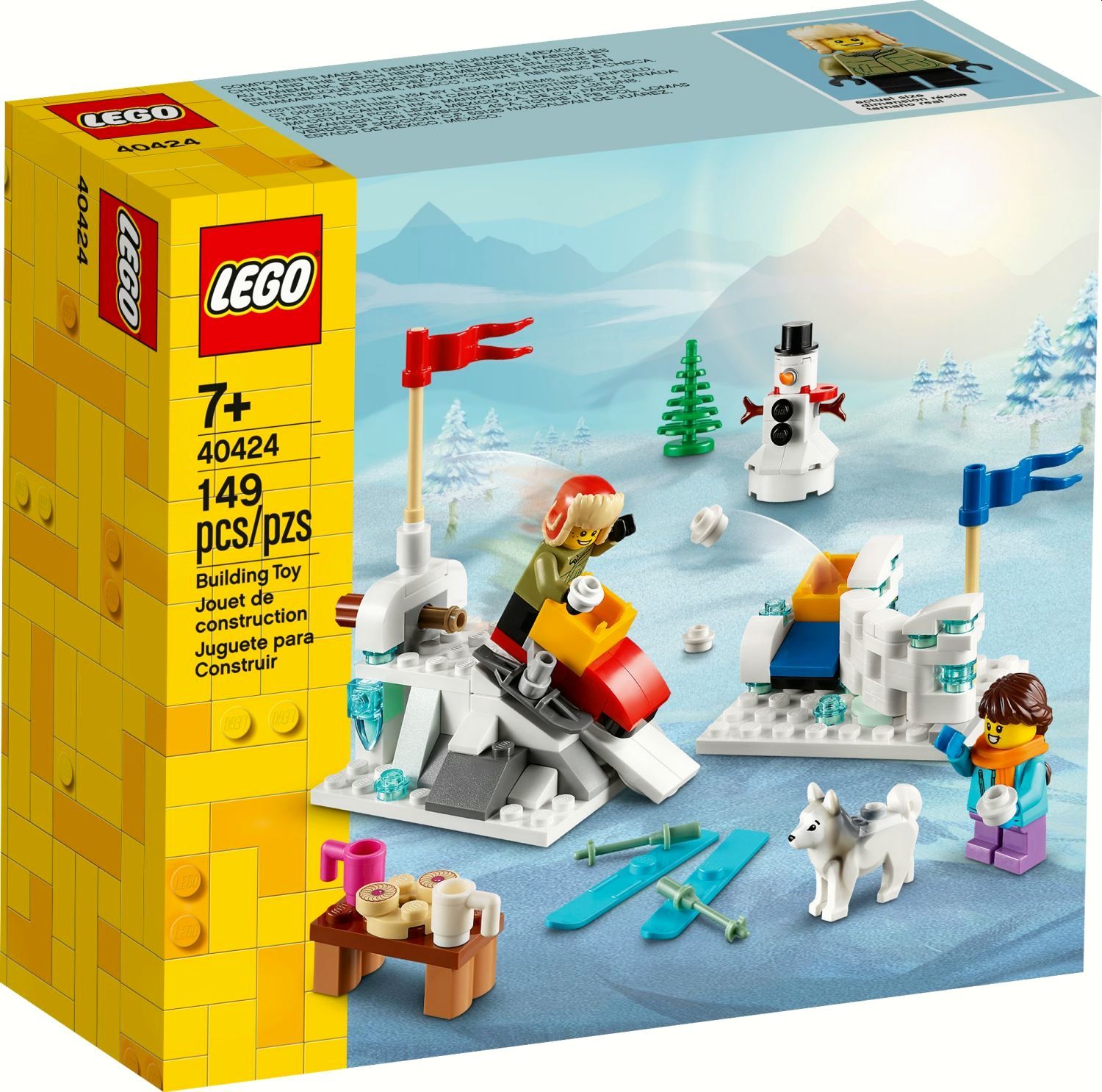 Lego 40424 Zabawa śnieżkami Zestaw Zimowy Klocki